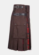 Scottish Brown Hybrid Kilt Right