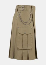Special Khaki Utility Kilt Right