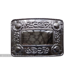 Diseño de hebilla de cinturón escocés Thistle Celtic Kilt 73