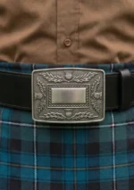 Thistle Kilt Belt Buckle Front View