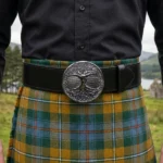 Tree Celtic Round Kilt Belt Buckle