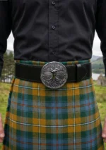 Tree Celtic Round Kilt Belt Buckle