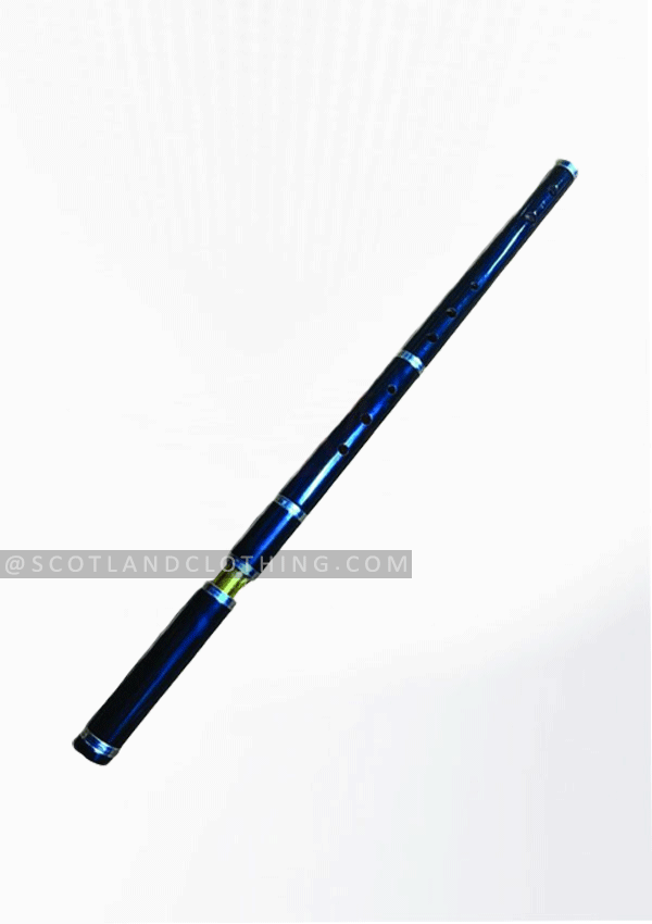Premium Quality Scottish 4 parts handmade black finish rosewood flute Design 1