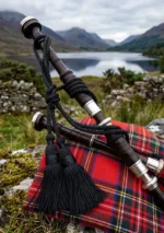 Black Silk Bagpipe Cord