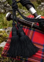 Black Silk Bagpipe Cords