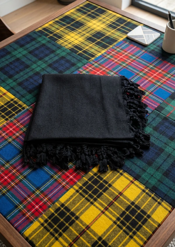 Black Tartan Fly Plaid