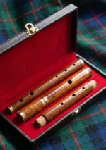 Brown Rosewood Flutes Side View
