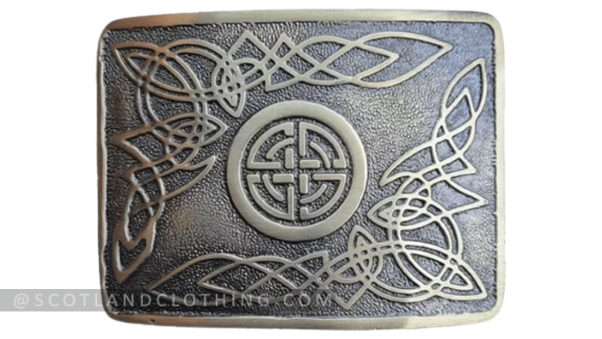 TC Scottish Highland Swirl Celtic Design Kilt Belt Buckle Antique Finish 