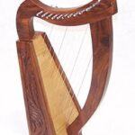 Premium Quality 19 Metal String Scottish Lyre Harp Design 14 (1)