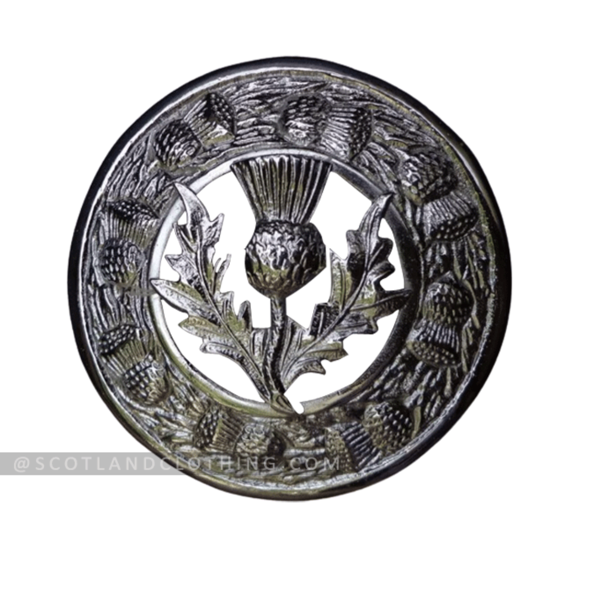 Kilt Fly Plaid Brooch Thistle Masonic Design High Quality Antique Finish 