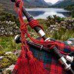 Red Silk Bagpipe Cord For Sale