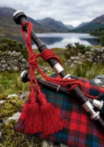 Red Silk Bagpipe Cord For Sale