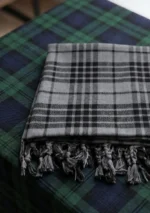 Scottish Hamilton Grey Tartan Fly Plaid