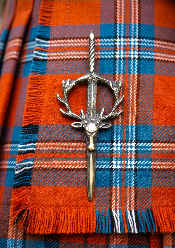 Antique Stage Head Kilt Pin