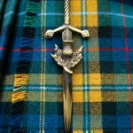 Antique Thistle Sword Kilt Pin