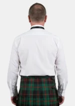 Men White Dress Shirt Back View