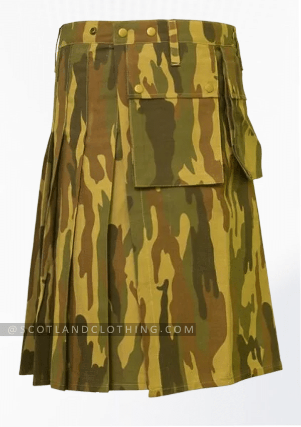 Premium Quality Custom Made Camouflage Adjustable Kilt