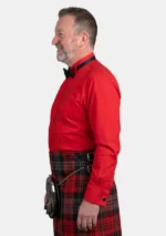 Red Dress Shirt Left Side View