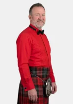 Red Dress Shirt Right Side View