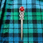 Red Pewter Celtic Knot Kilt Pin