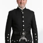 Black Kenmore Doublet Jacket Front View