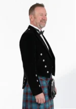 Black Velvet Prince Charlie Jacket Right Side View