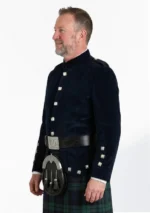 Blue Kenmore Military Doublet Jacket Left Side View