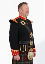 Military Drummer Doublets Bagpiper Jacket Left Side View