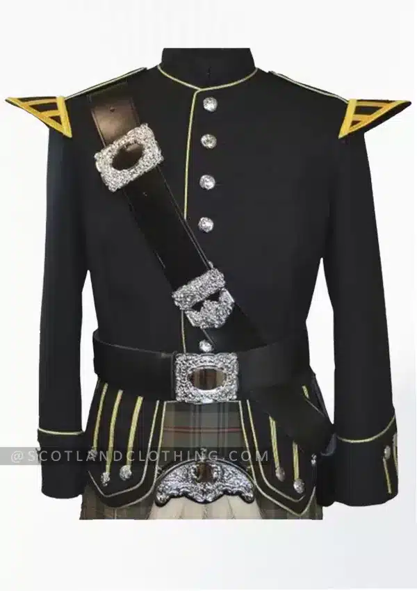 Premium Quality Black Military Doublet Jacket