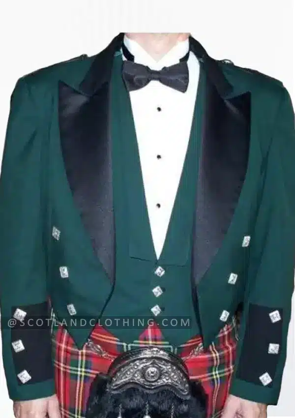 Premium Quality Green Prince Charlie Jacket
