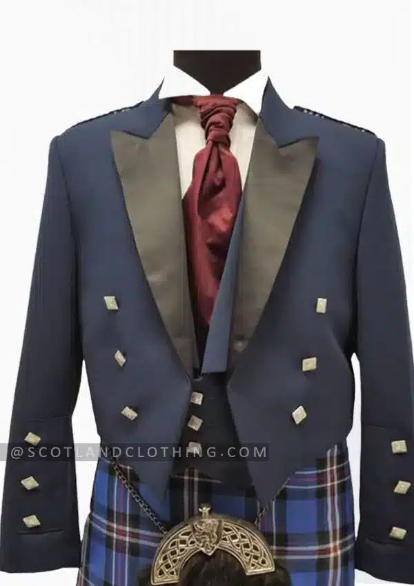Premium Quality Prince Charlie Jacket Blue