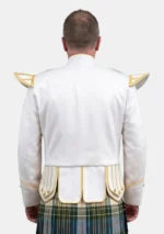 White Military Drummer Doublet Back View