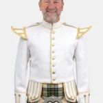 White Military Drummer Doublets Front View