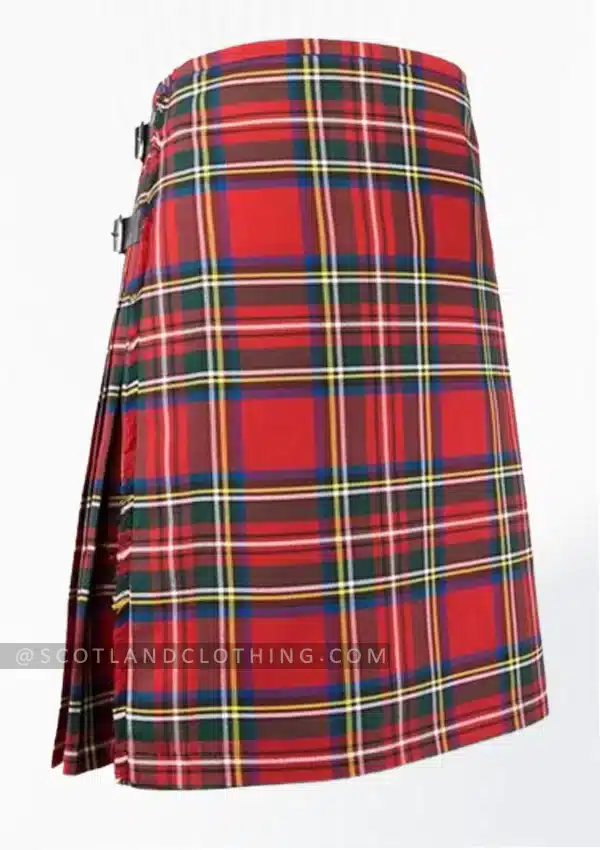 8 Yard Royal Stewart Tartan Kilt Traditional Scottish Style