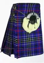 Blue Tartan Modern Kilt Contemporary Style with Scottish Flair