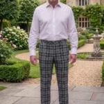 Hamilton Grey Tartan Trouser