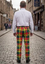 Hand Made Buchanan Tartan Trousers Back