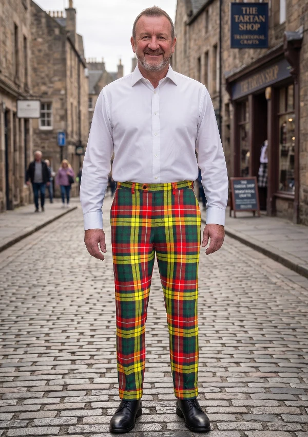 Hand Made Buchanan Tartan Trousers