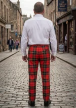 Hand Made Wallace Tartan Trouser Back
