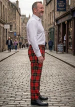 Hand Made Wallace Tartan Trouser Right