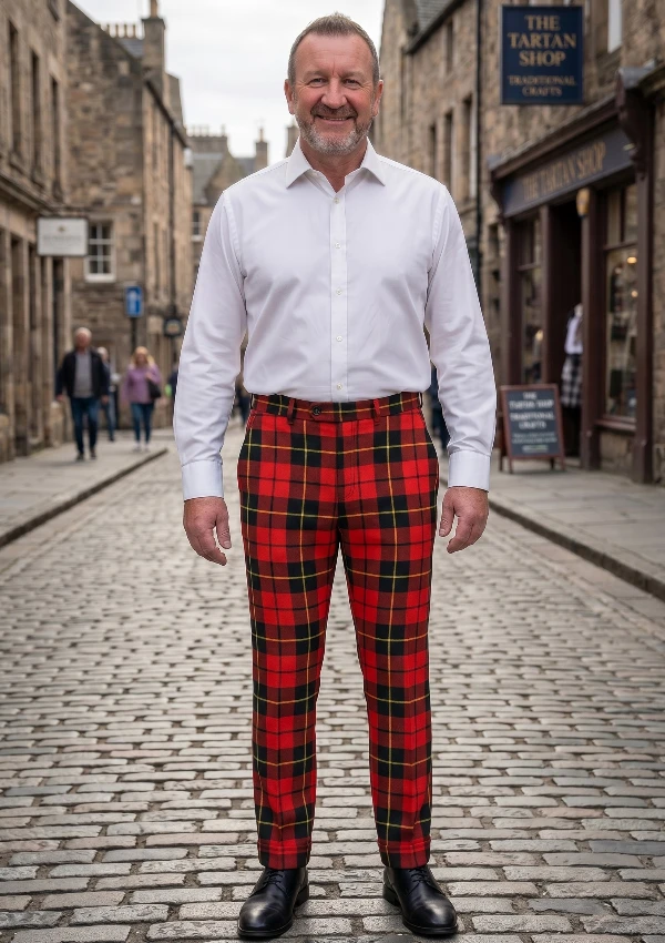 Hand Made Wallace Tartan Trouser
