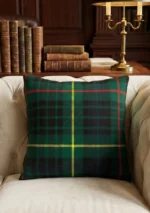 Hunting Stewart Tartan Cushion Front View