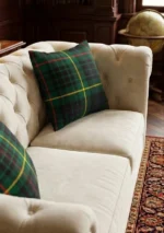 Hunting Stewart Tartan Cushion Side