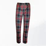 Ladies Black Stewart Tartan Trousers