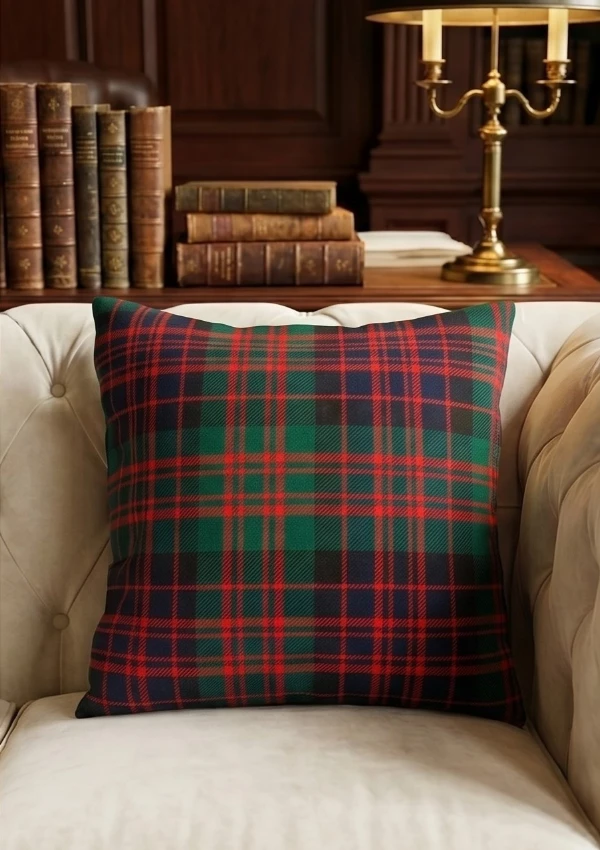 Macdonald Tartan Cushion Front View
