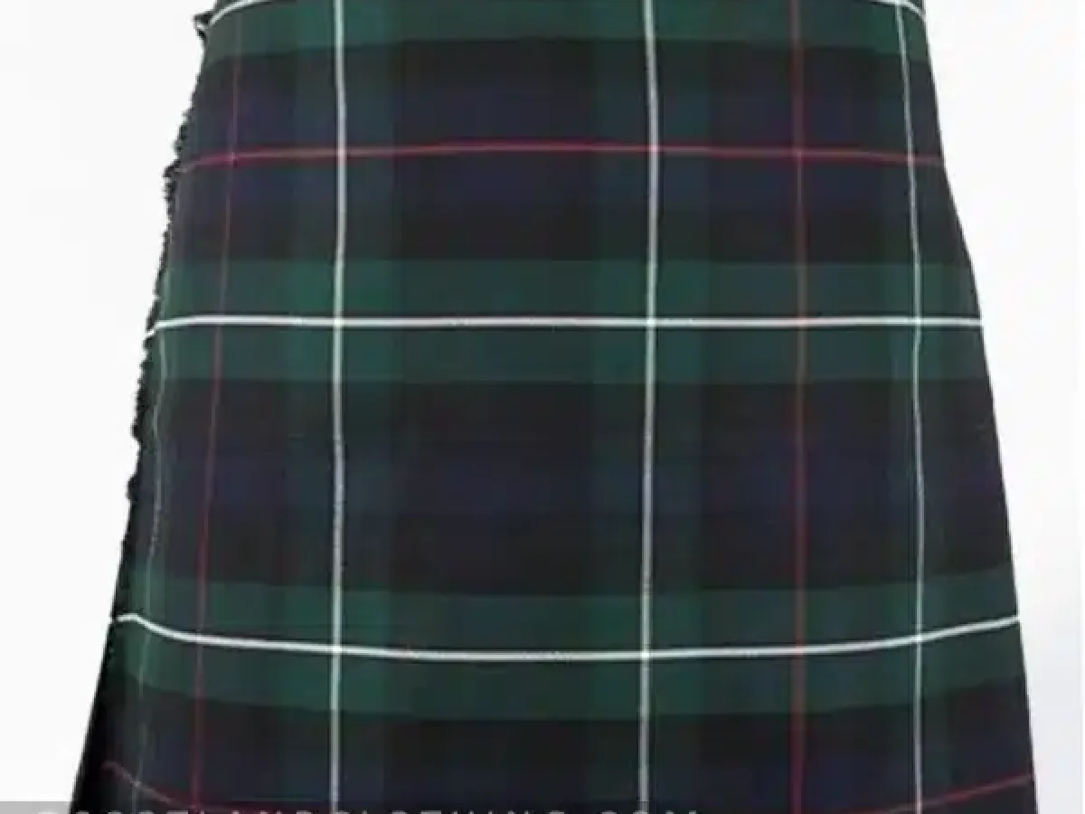 Kilt Écossais Homme - Jupe Plissée Gothique Vintage Médiévale Denim Noir Tartan