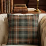 Mackenzie Weathered Tartan Cushion Front View