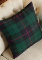 Scottish Armstrong Tartan Cushion Side View