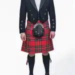 Black Argyle Kilt Outfit For Mens