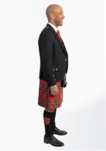 Black Argyle Kilt Outfit For Sale Right Side